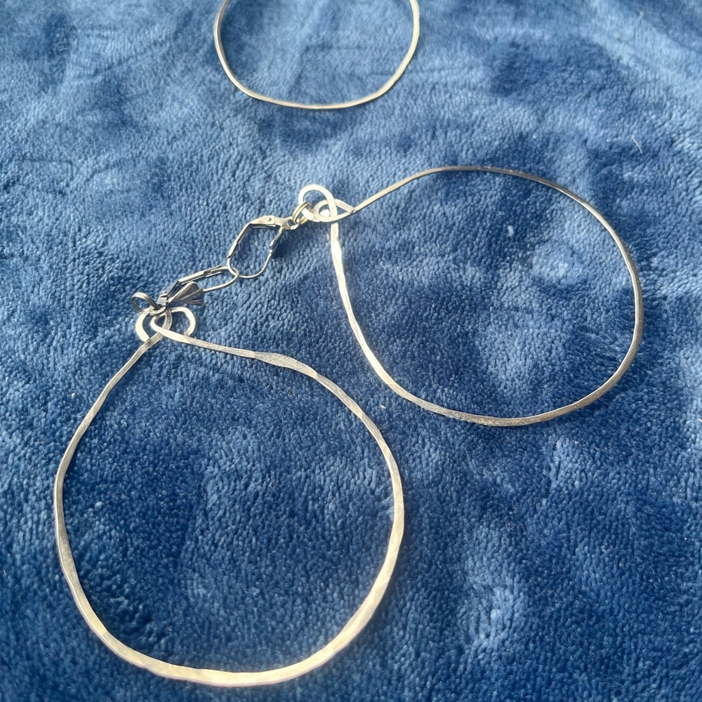 Elegant Silver Hoop Earrings